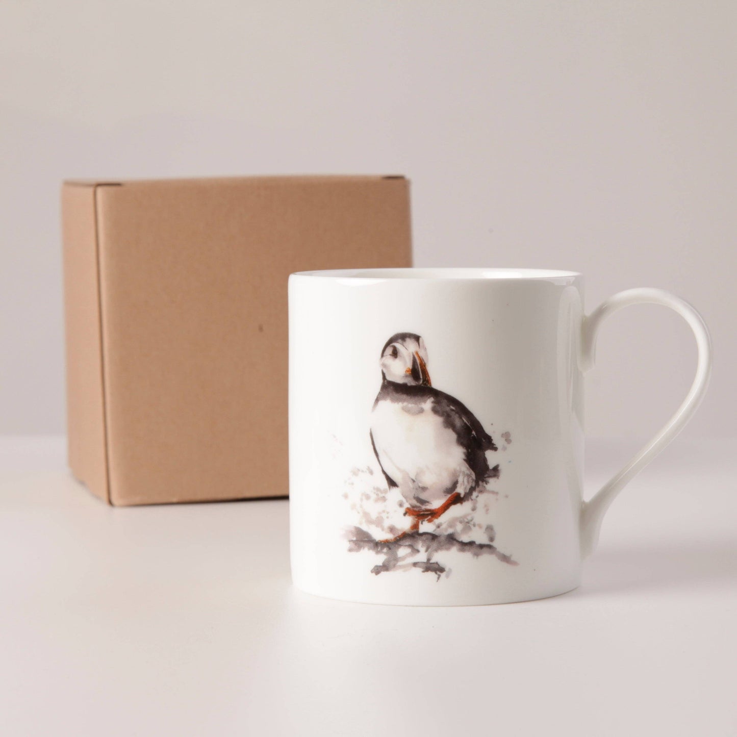 Meg Hawkins Puffin Design Bone China Mug