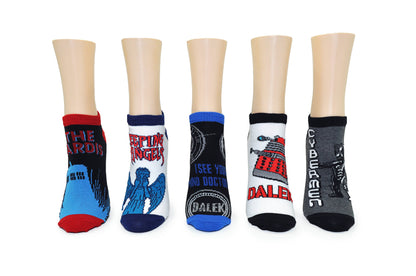 Doctor Who The Tardis 5 Pair Pack of Low-cut Socks