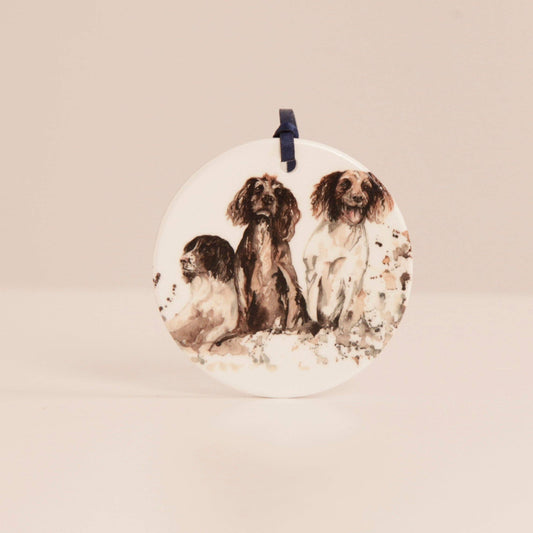 Meg Hawkins Spaniels Design Hanging Wall Decoration