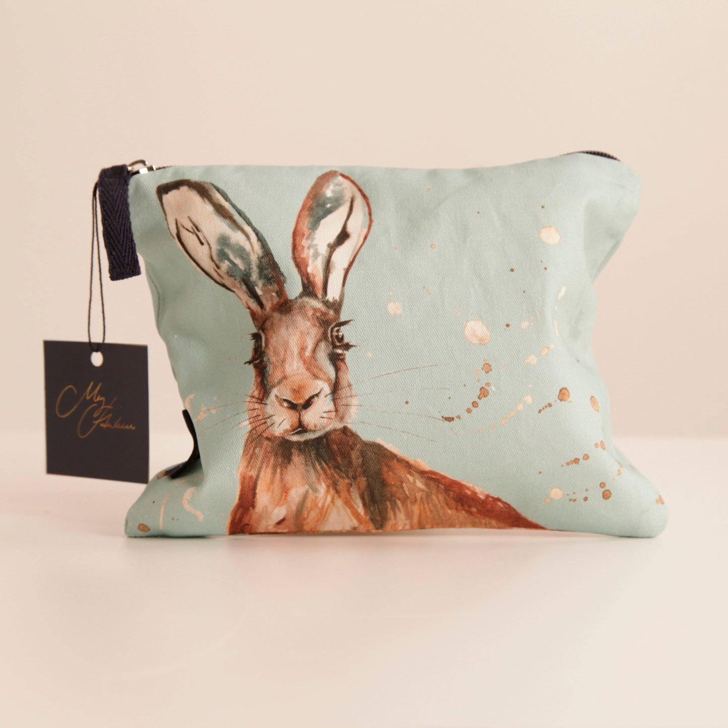 Meg Hawkins Hare Cotton Cosmetic Bags