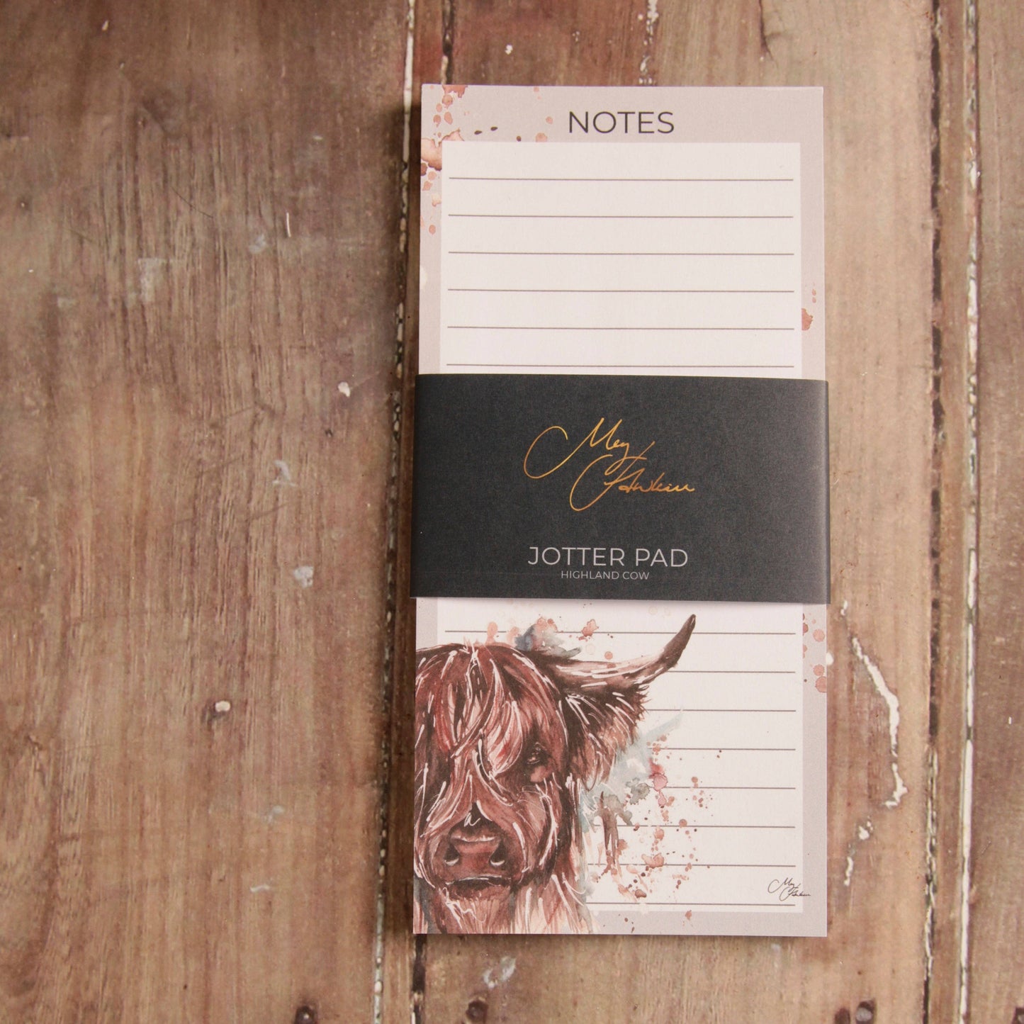 Highland Cow Design Jotter