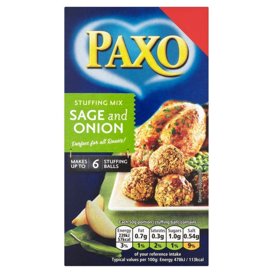 Paxo Sage and Onion Stuffing 85g